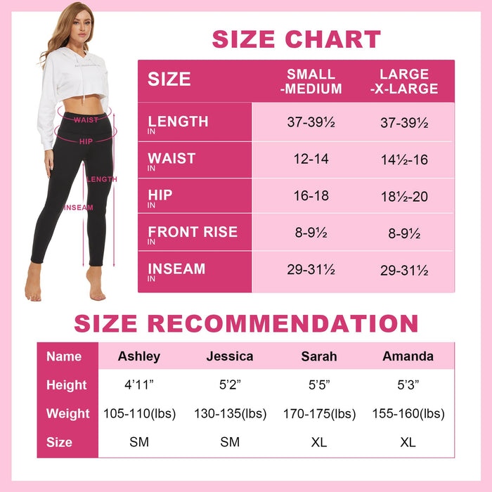 SHOWITTY High Waisted Tummy Control Soft Leggings for Women