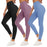 SHOWITTY 3 Pack Black High Waisted Leggings for Women