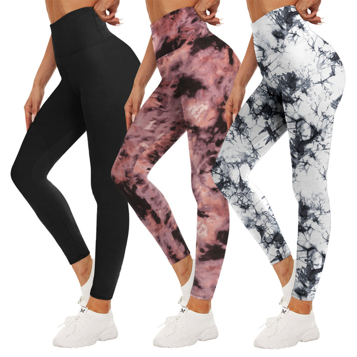 SHOWITTY 3 Pack Black High Waisted Leggings for Women