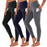 SHOWITTY 3 Pack Leggings for Women with Pockets